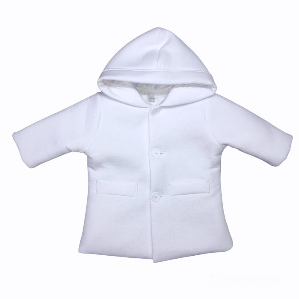 Taufmantel weiss aus Polarfleece