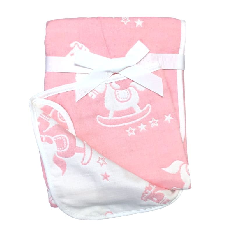 Babydecke mit Schaukelpferd
