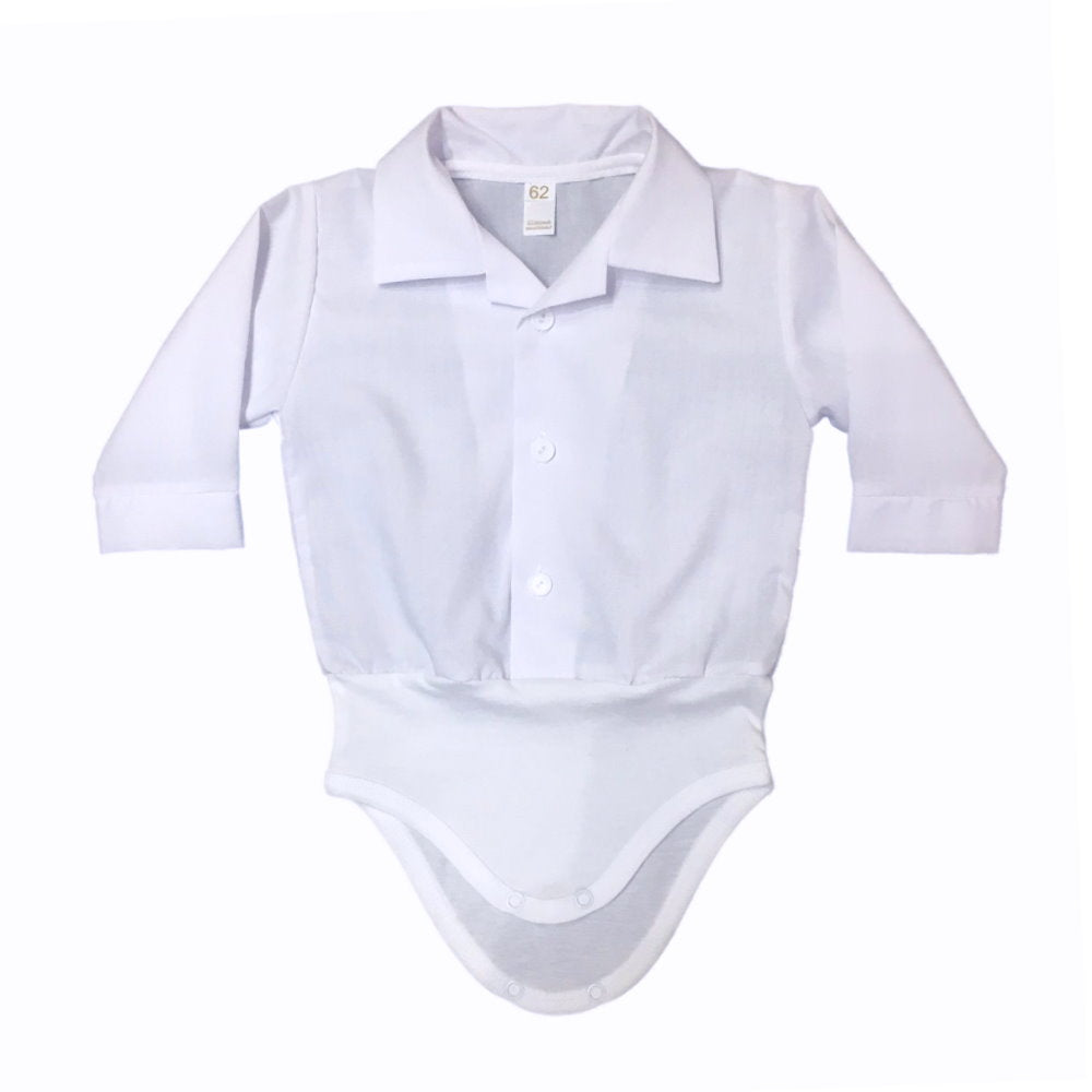 Taufbody Hemdbody weiss von Wichtelmode