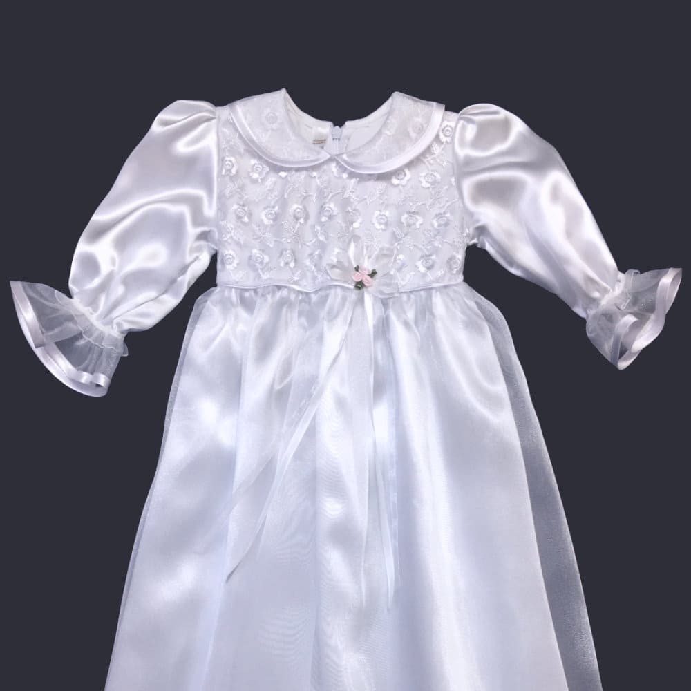 Langes taufkleid für Prinzessinnen