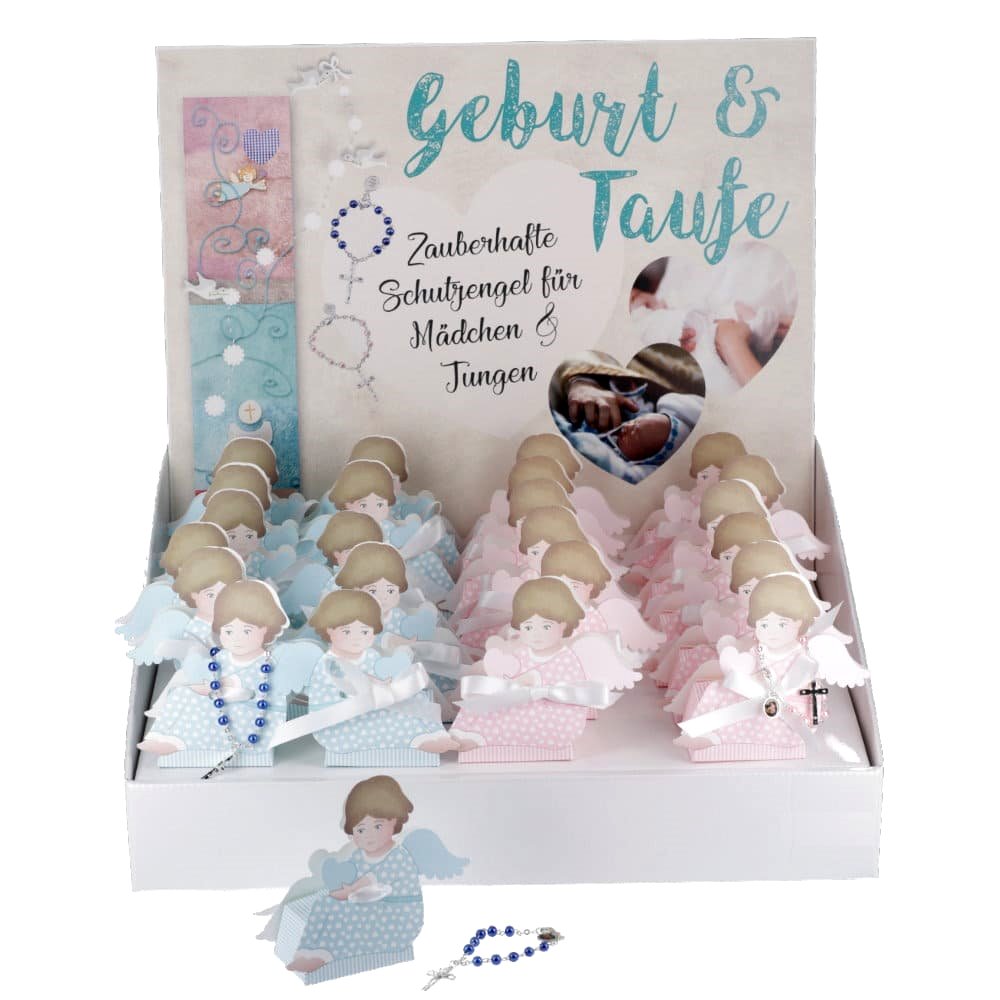 Rosenkran mit Engelsverpackung für Mädchen oder Jungen