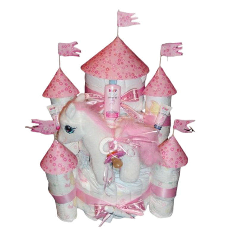 Windelschloß in rosa für Mädchen