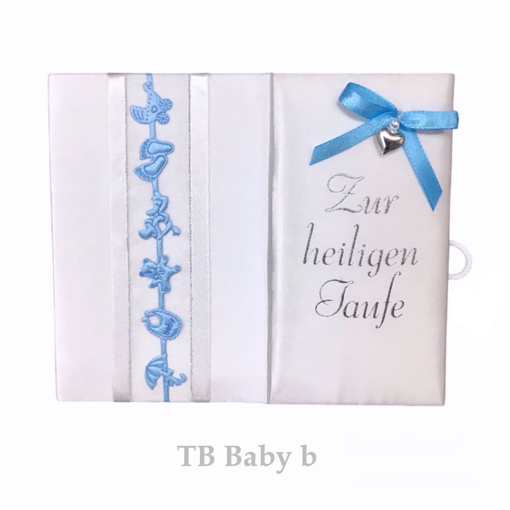 Taufbrief in blau bei Wichtelmode