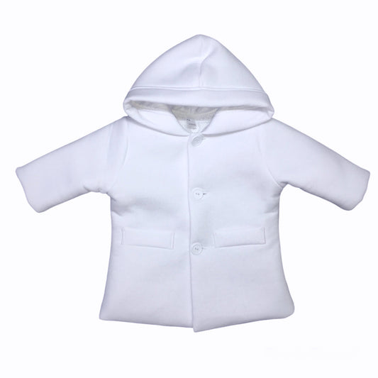 Taufmantel weiss aus Polarfleece