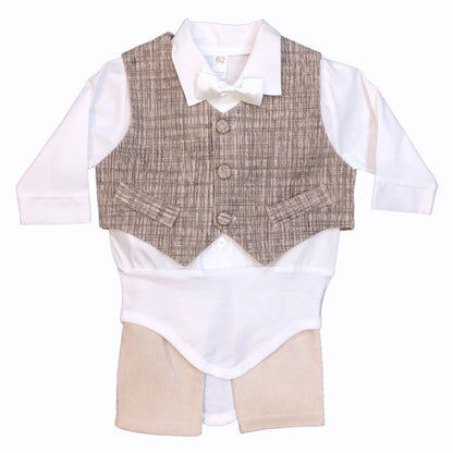 Taufanzug beige bei Wichtelmode