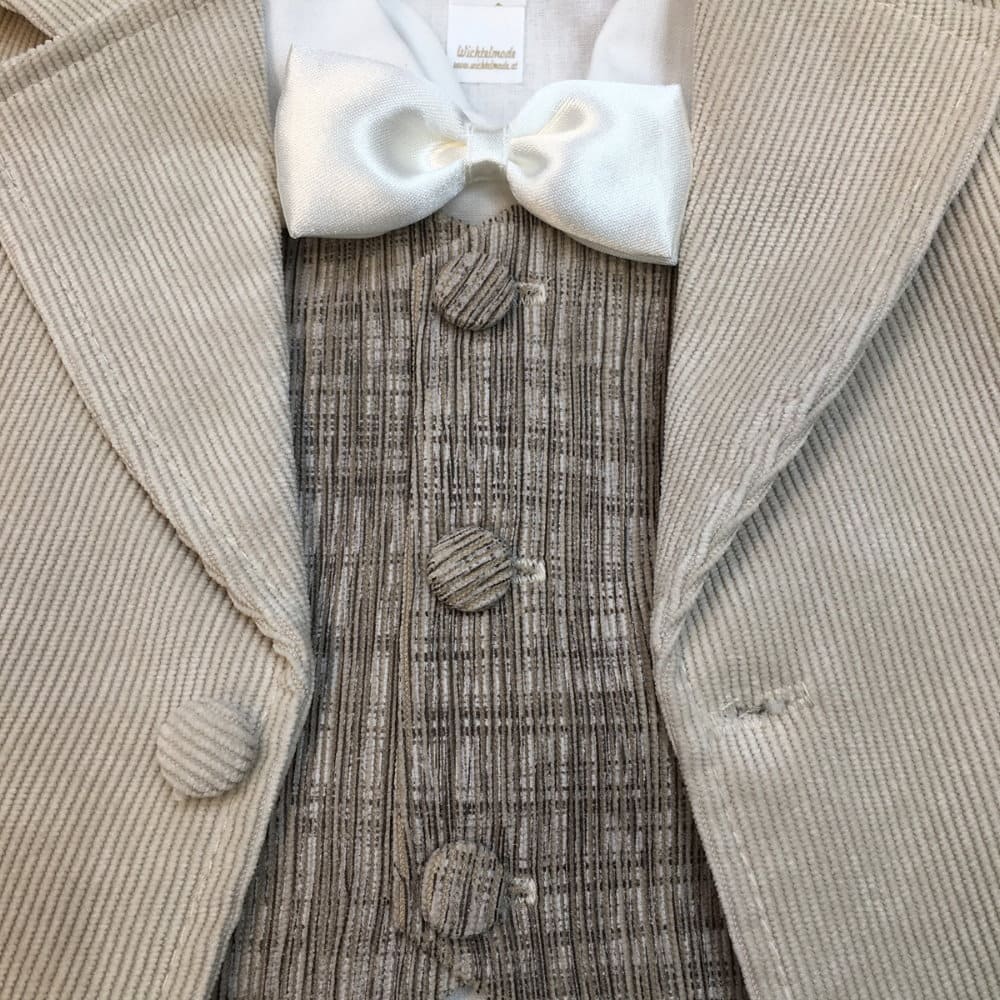 Kordstoff beige Muster