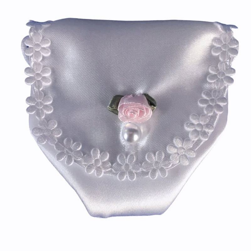 Schnullertasche weiss zur Taufe