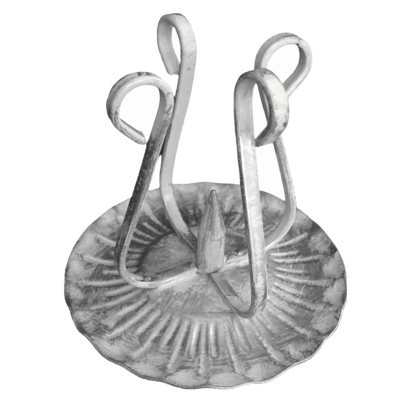 Kerzenhalter in silber weiss