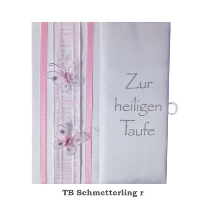 Taufbrief Taufbuch in rosa