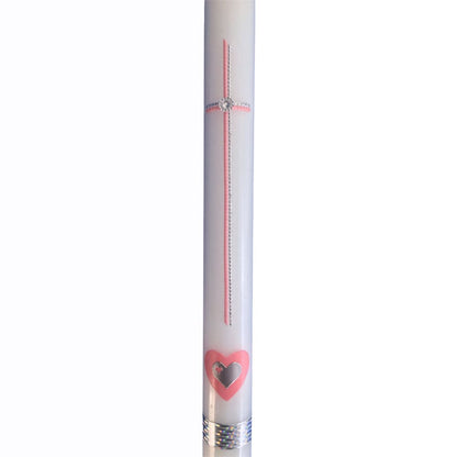Taufkerzen rosa für Mädchen