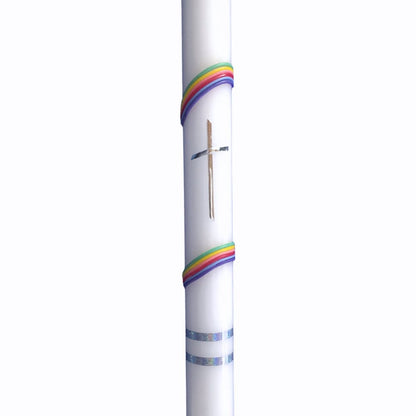Taufkerze regenbogen 2