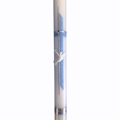 Taufkerze blau für Jungen
