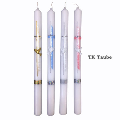 Taufkerze Taube von Wichtelmode im Wichtelshop