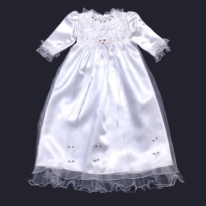Langes Taufkleid für Prinzessinnen