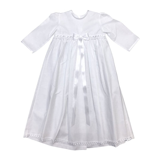 Langes Taufkleid in weiss