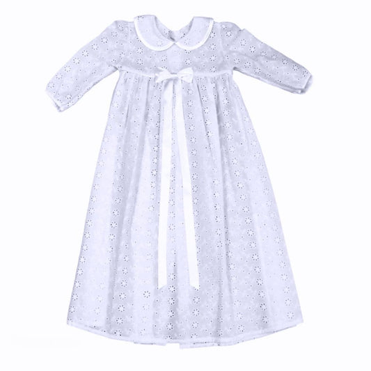 Langes Taufkleid Lina in weiss