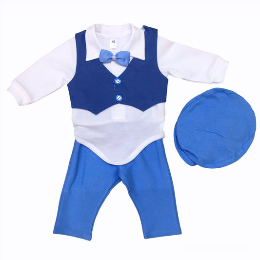 Taufset in blau mit Gillet